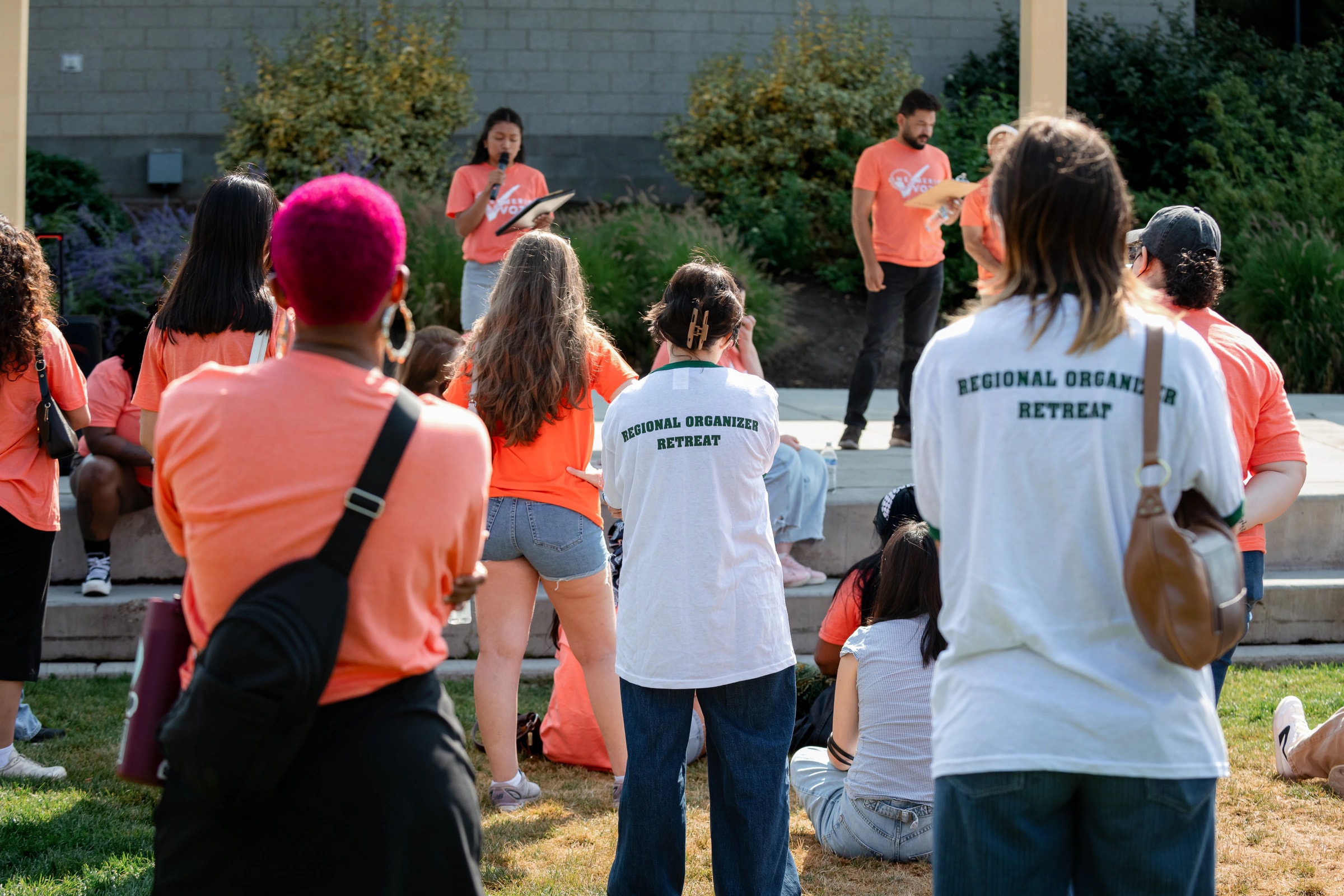 Rhizome community members canvassing