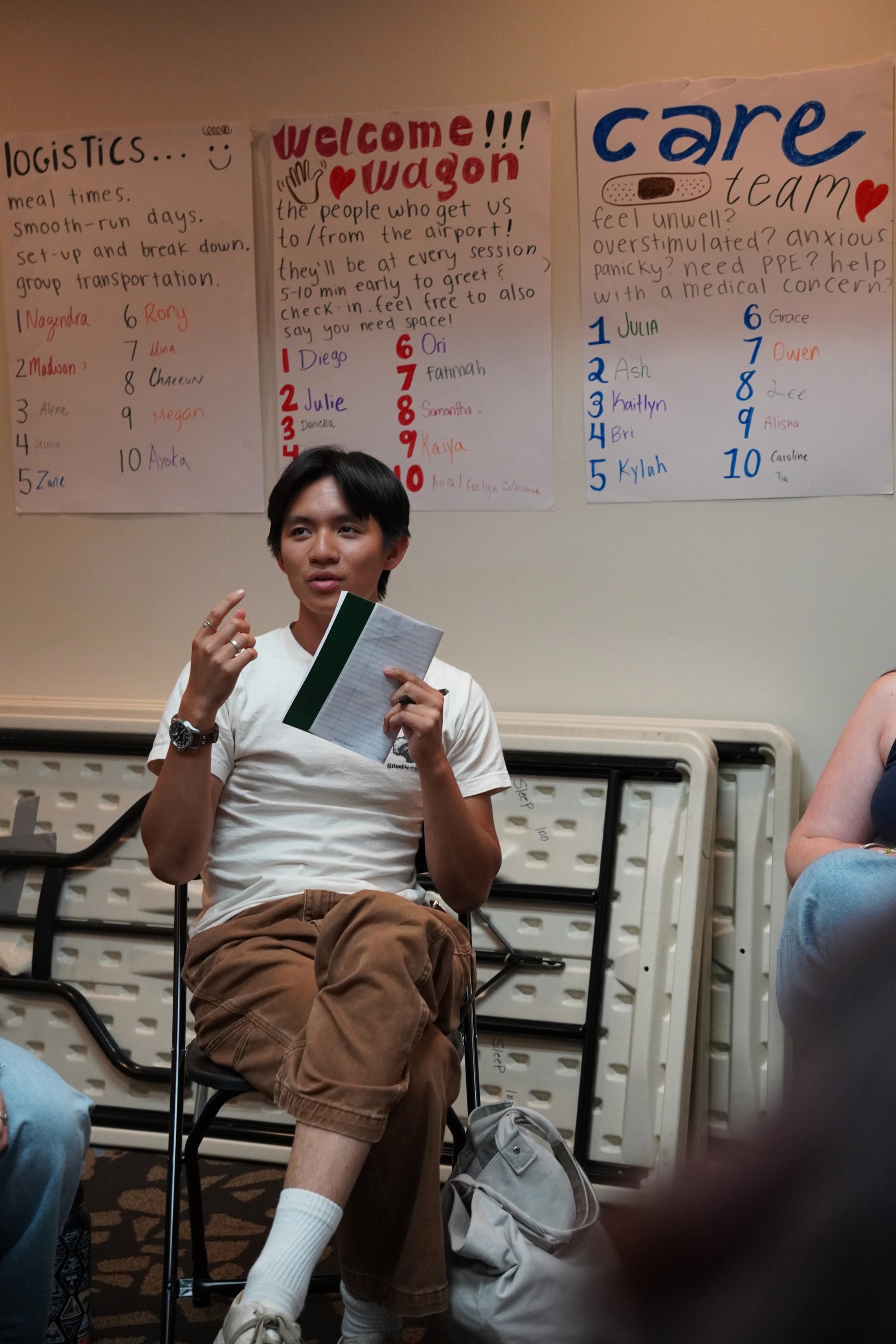 Matthew participating in a community discussion