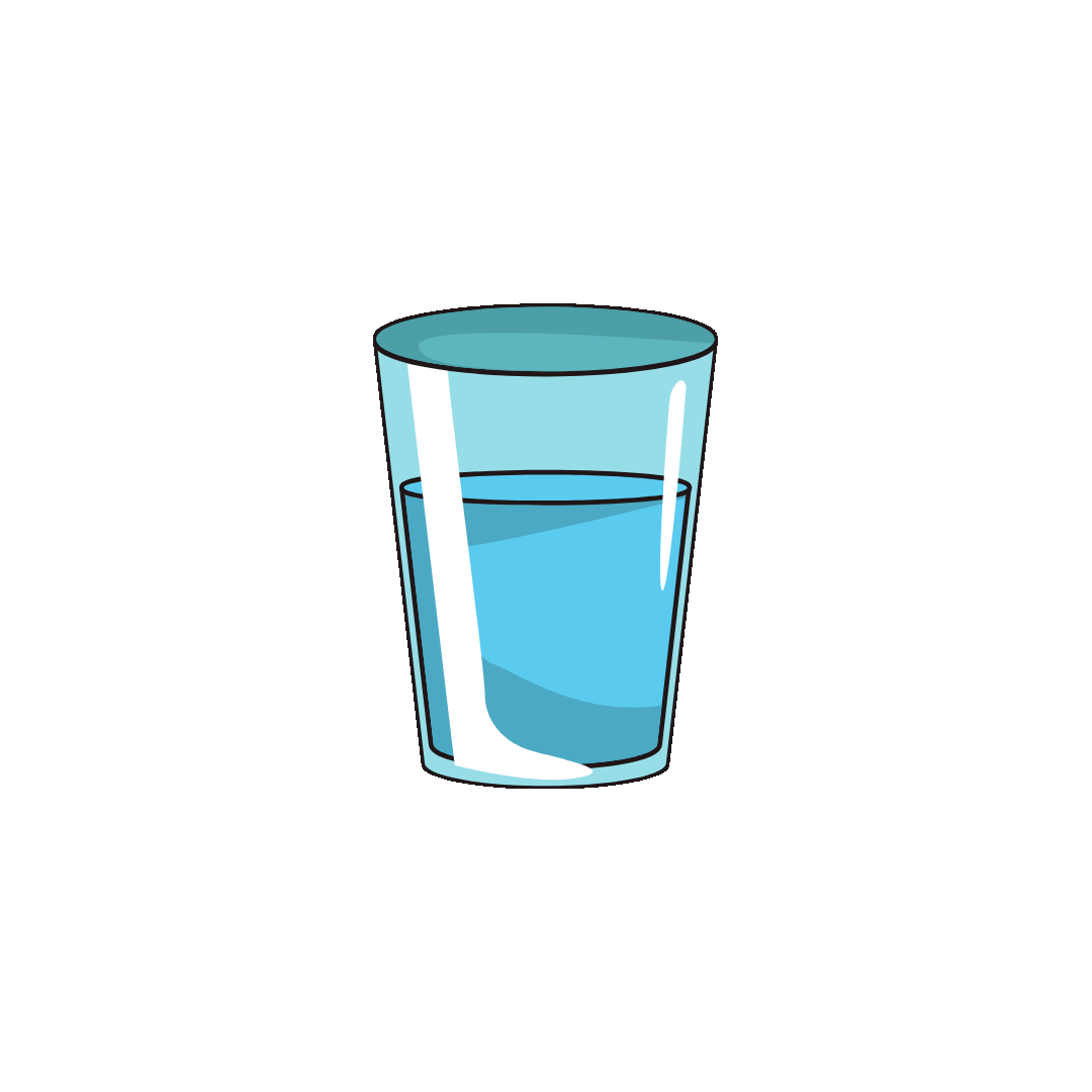 water in a cup